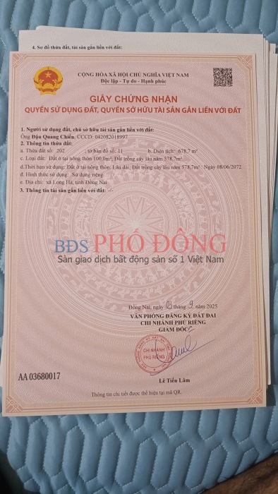 Bán đất 10x68 giá 680tr, MT 32m, tiện đầu tư-mua ở-kinh doanh