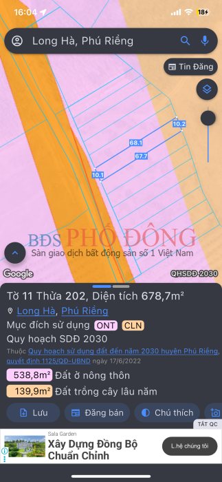 Bán đất 10x68 giá 680tr, MT 32m, tiện đầu tư-mua ở-kinh doanh